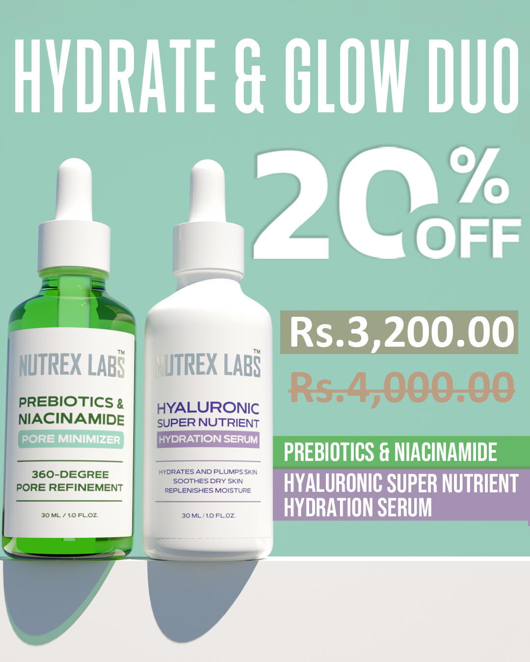 Hydrate & Glow Duo – Niacinamide & Hyaluronic Acid Bundle