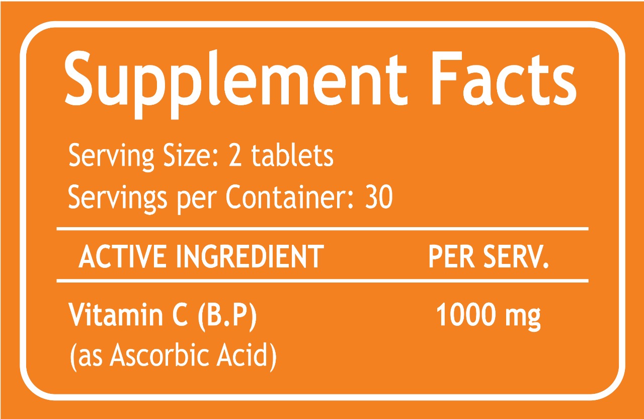 Nutra-C Vitamin C 500mg - 30 Tablets