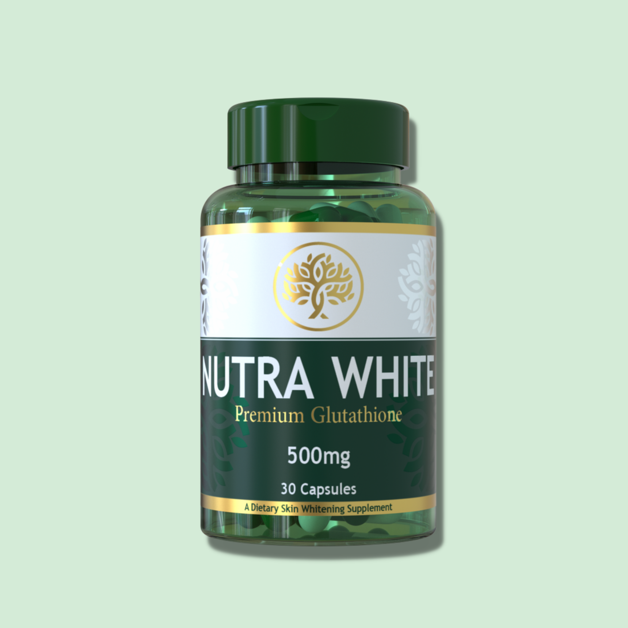 NutraWhite Glutathione Whitening Capsules - 30 Capsules (15 Day Dose)